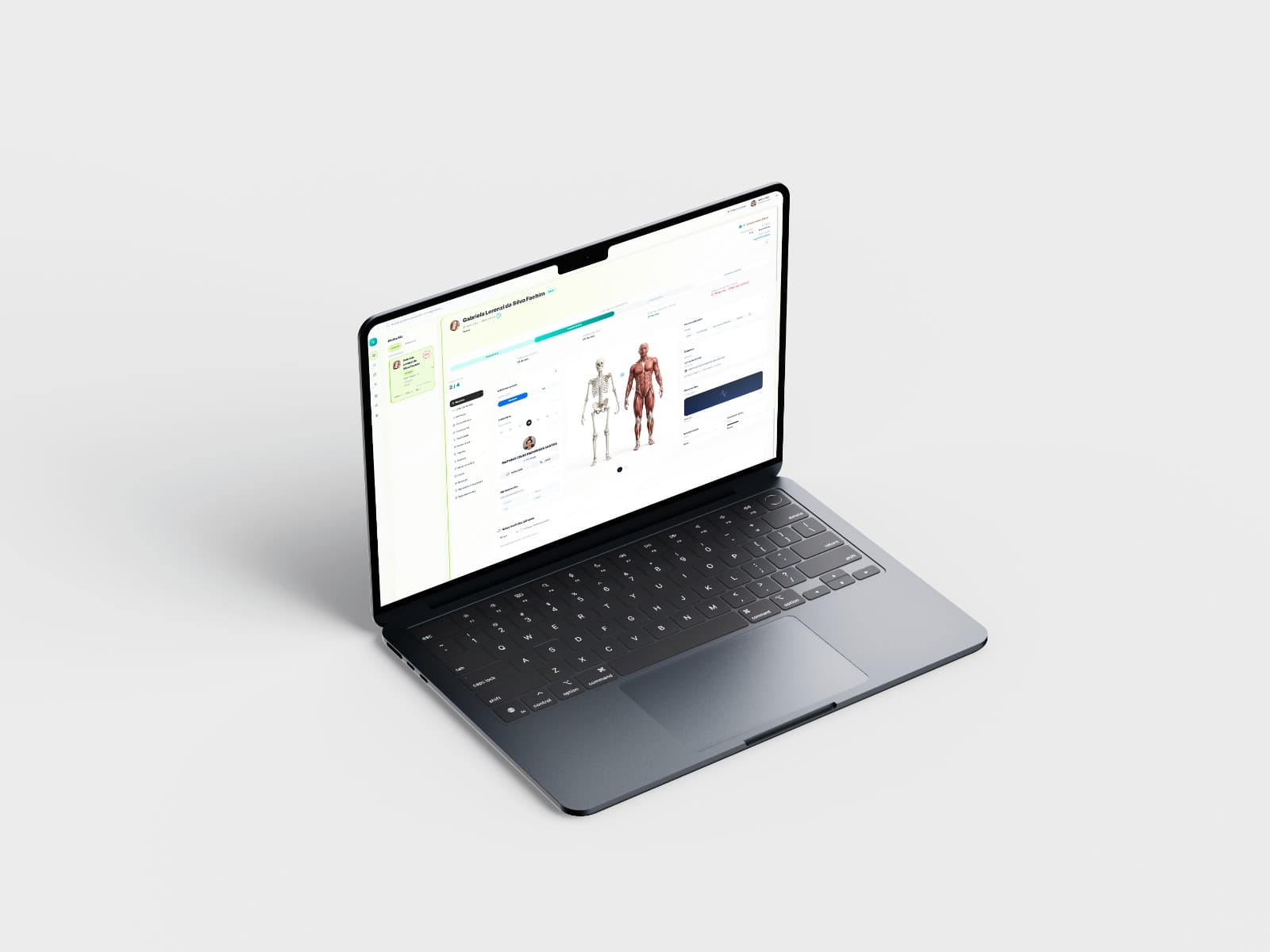 Dashboard Aura Onco exibindo lista de pacientes, alertas e exames enviados